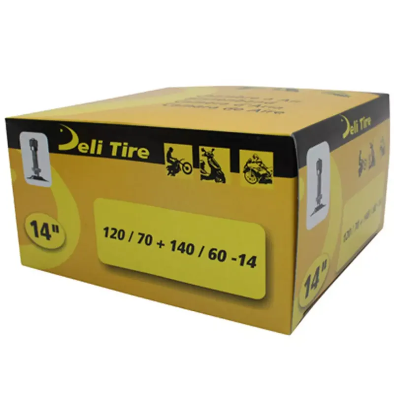 Acheter En Ligne Chambre à air 14 pouces 120x70x14 à 140x60x14 – DELI Valve Droite Schrader