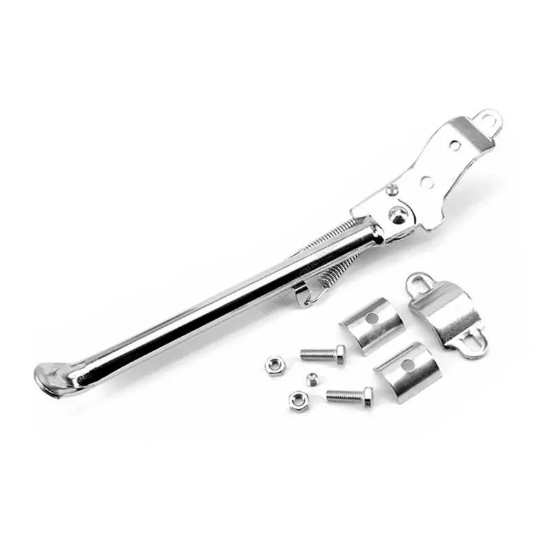 Béquille Latérale Cyclo Bras Ovale à Gauche – Chromé 270mm Offre Spéciale