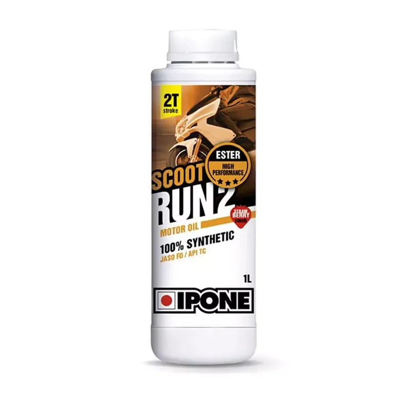 Bon Marché Huile Moteur 2T – Ipone Scoot Run-2 100% synthèse Senteur Fraise 1L graissage séparé
