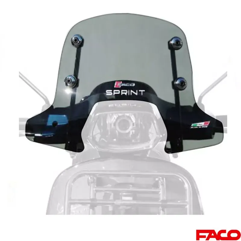 Authentique Pare Brise Sport VESPA Sprint à partir de 2014 – FACO Fumé