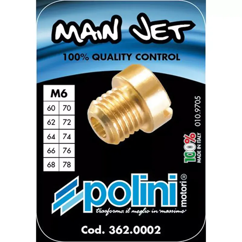Gicleur Principal DELLORTO PHBN PHVA PHVB 60 à 78 – Coffret de 10 POLINI Prix Promo