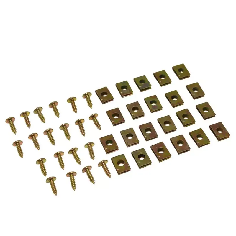 Soldes Jeu de 20 Vis + Agrafes pour Carrosserie – 4 x 12 mm