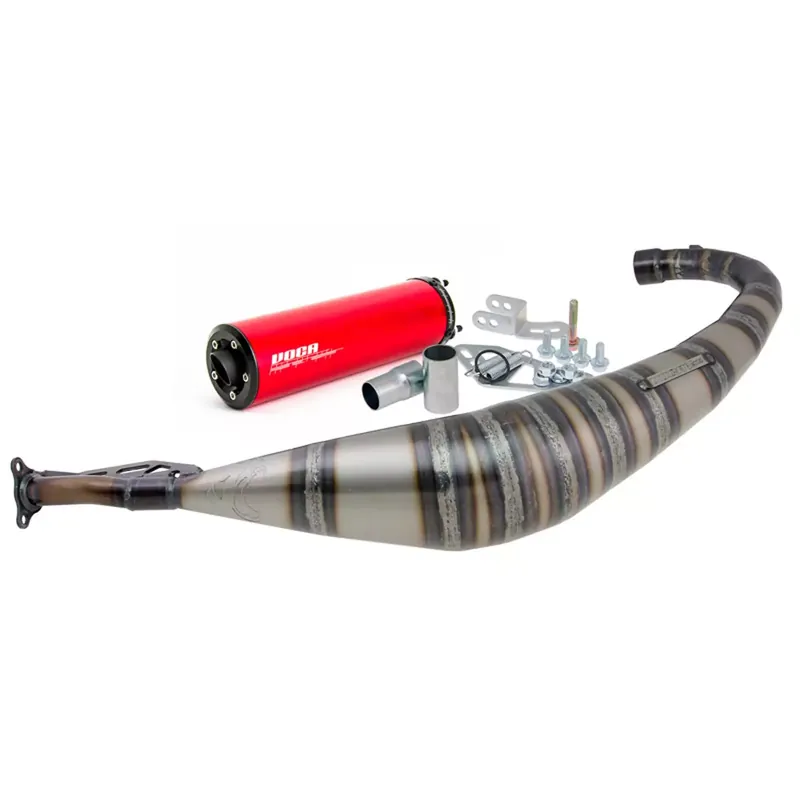 Usine Directe Pot Passage Bas AM6 50 / 70cc – Rookie Rouge VOCA Racing