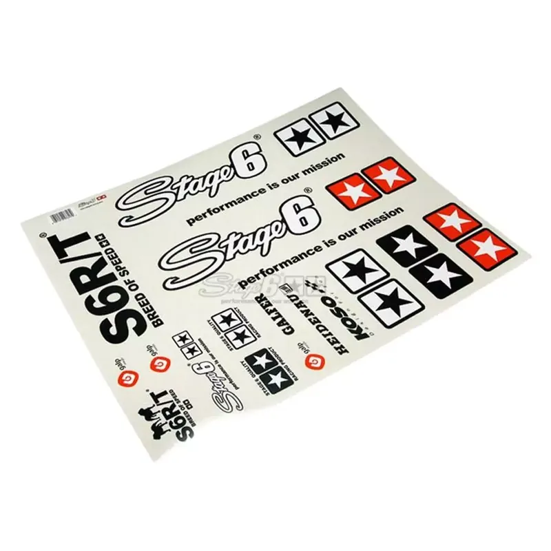 Top Vente Kit Déco Autocollant / Sticker – Stage6 MKII Noir A2