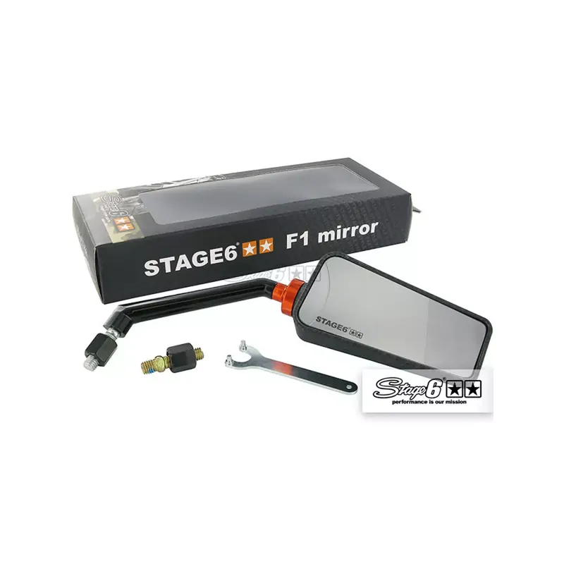 Rétroviseur droit Stage6 SSP F1 carbone mat M8 M10 Promotion Saisonnière