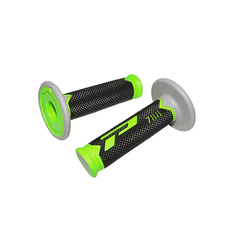 Certifié Poignées de Guidon – Progrip 788 Off Road Vert / Noir / Gris