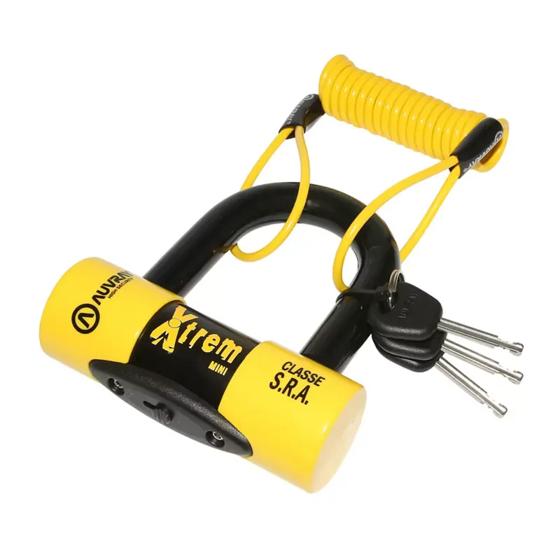 Antivol U bloque disque Auvray Xtrem Mini SRA 52x65mm Certifié