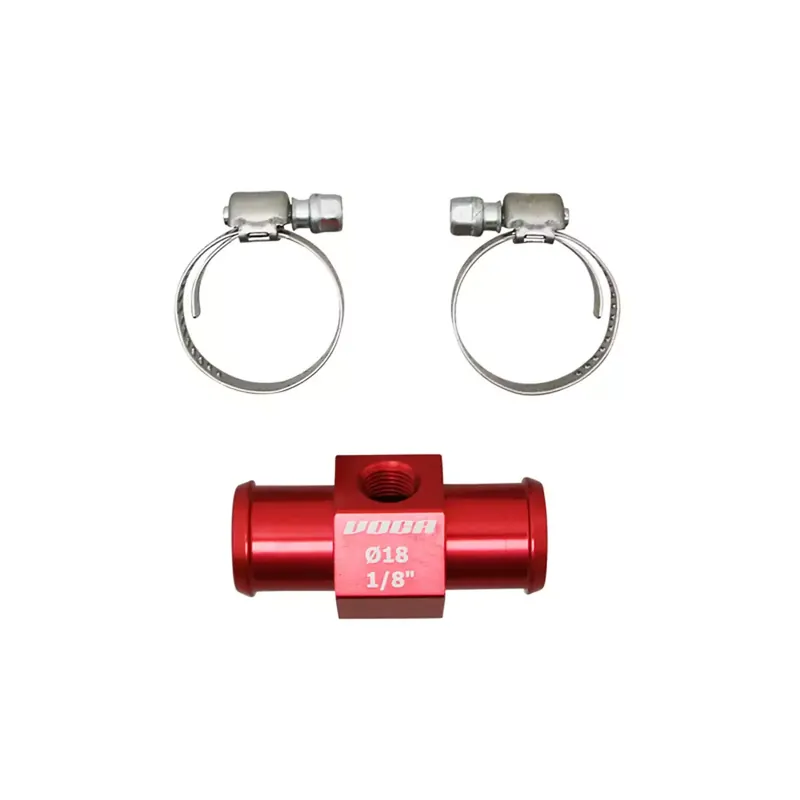 Adaptateur de Sonde de température 1/8" sur Durite Refroidissement 18mm – VOCA Racing Rouge Livraison Express