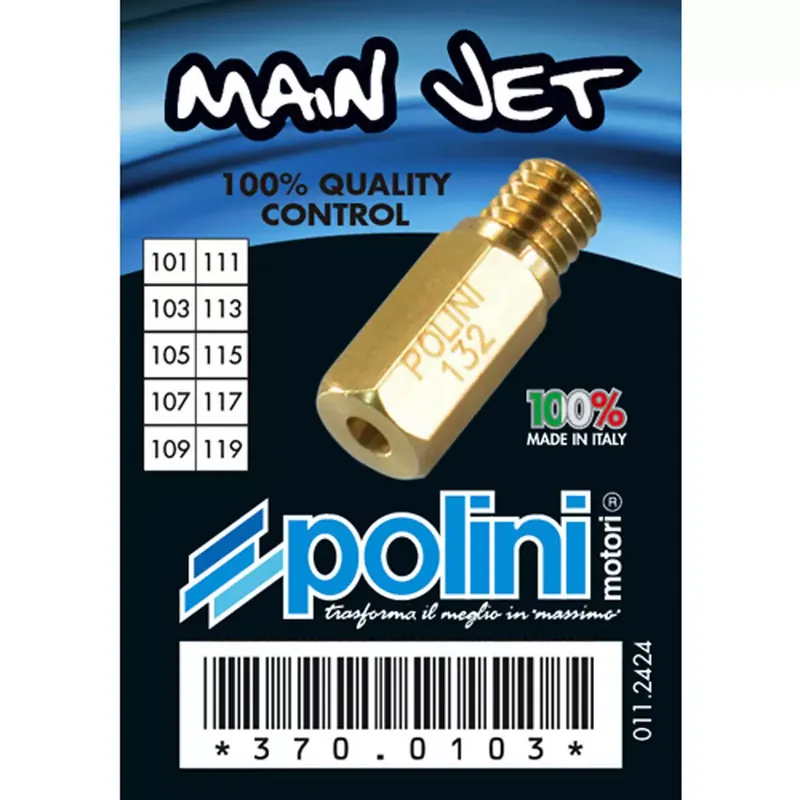 Gicleur Principal CP KEIHIN PWK 101 à 119 – Coffret de 10 POLINI Réduction