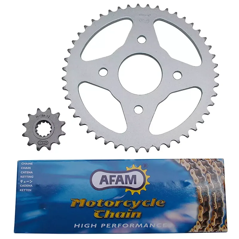 Kit chaîne MBK X-Power Yamaha TZR avant 2004 – 12 x 47 420 AFAM Retour Gratuit