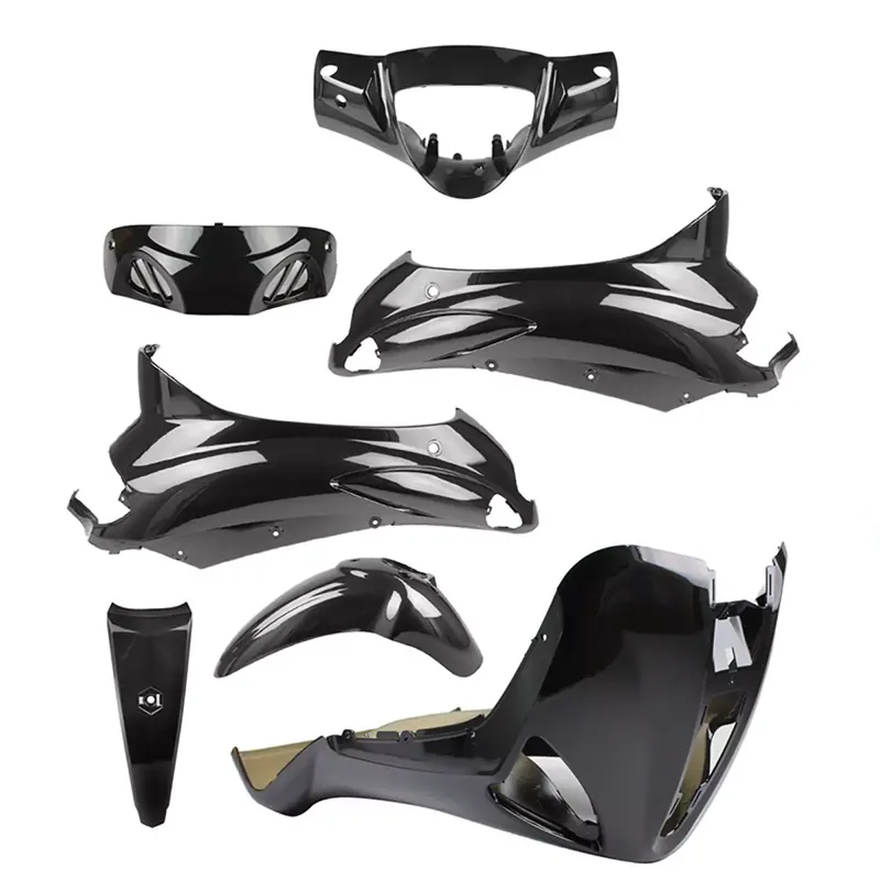 Prix Promo Kit Carénages / Carrosserie PIAGGIO Liberty – Noir Brillant 7 pièces