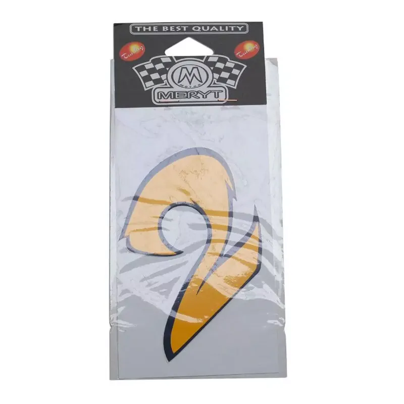 Offre Exclusive Autocollant / Sticker – MERYT Numéro 2 Jaune 9cm