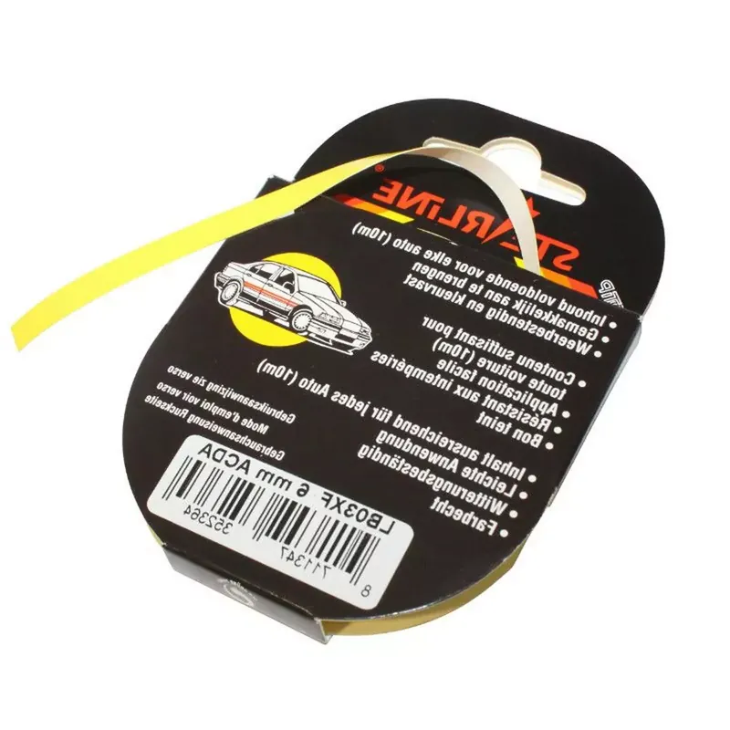 Liseret / Sticker Jante – 6mm Jaune Motip Solidline Populaire
