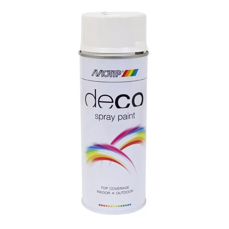 Bombe Peinture – Motip Deco Glycero Blanc Pur Brillant 400ml Nouvel Arrivage
