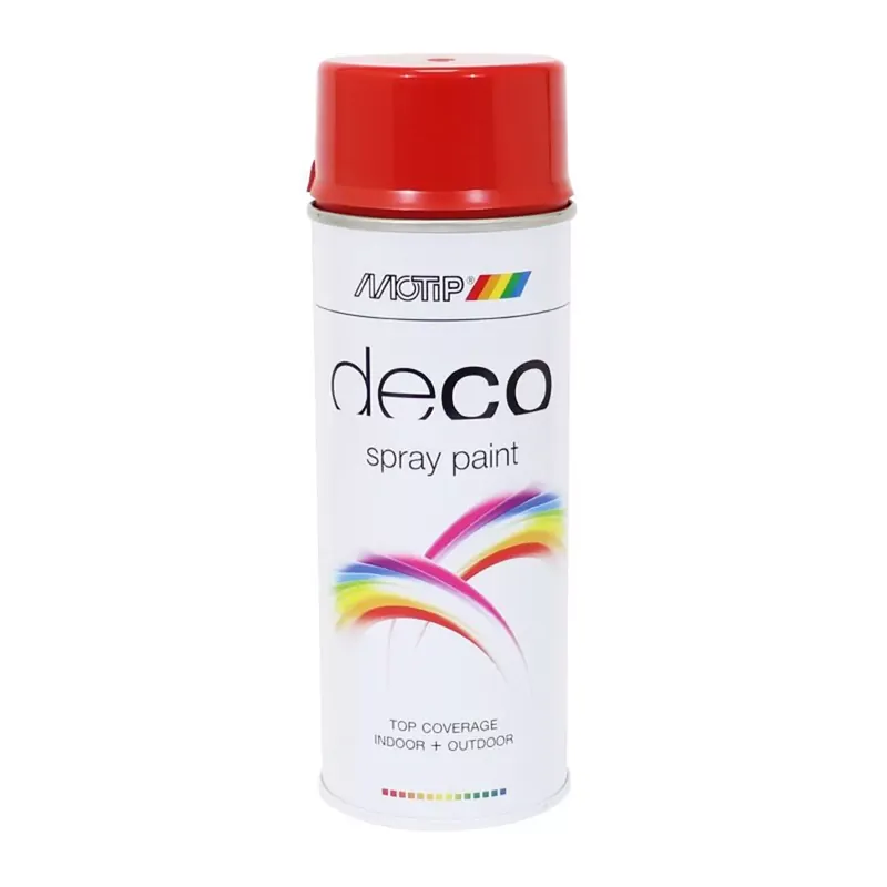 Quantité Limitée Bombe Peinture – Motip Deco Glycero Rouge Feu Brillant 400ml
