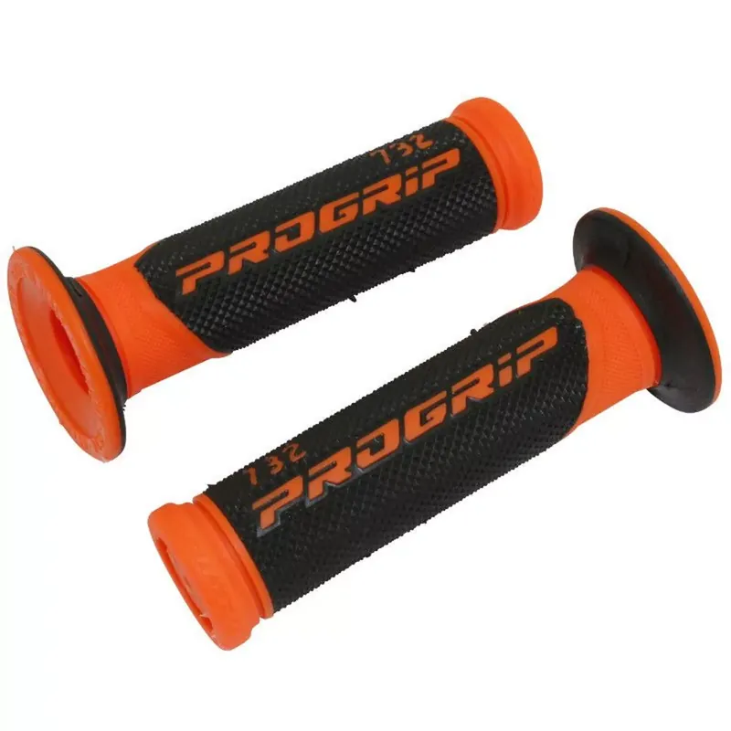 Poignées de Guidon – Progrip 732 Scooter Noir / Orange fluo Closed end Paiement Sécurisé