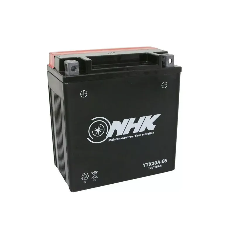 Batterie 12V 18 Ah NTX20A-BS MF / YTX20A-BS – NHK sans entretien +G Prix Choc