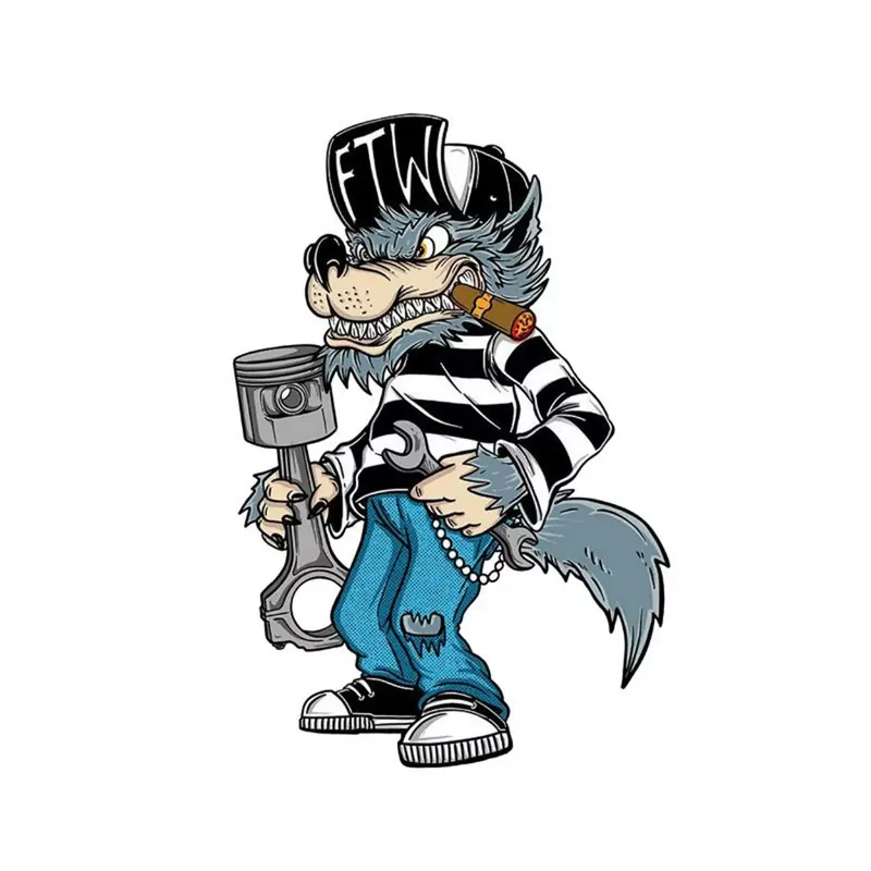 Populaire Autocollant / Sticker – LETHAL THREAT Mini Vilain Loup FTW 6 x 8cm