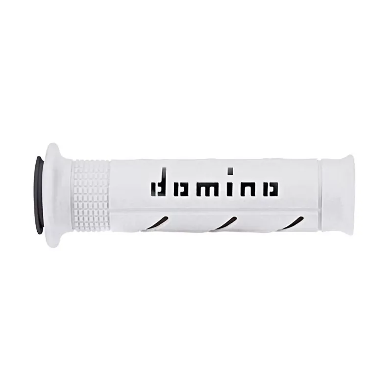 Poignées de Guidon – Domino Moto On Road Open End A250 Blanc / Noir Authentique