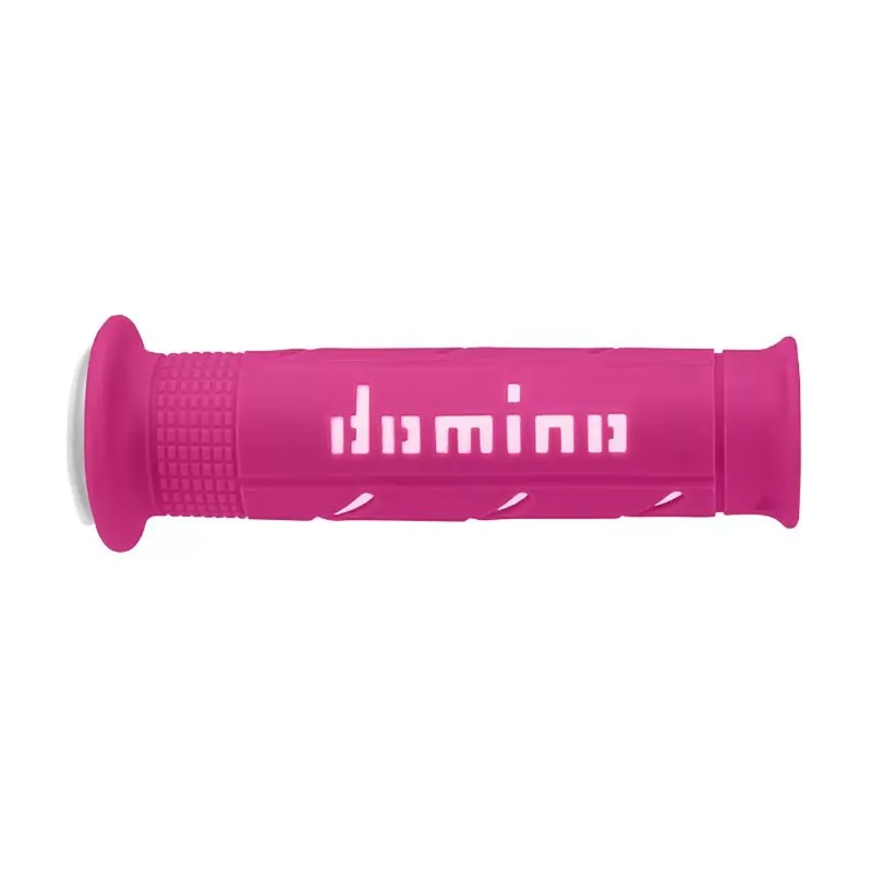 Poignées de Guidon – Domino Moto On Road Open End A250 Rose / Blanc Prix Promo