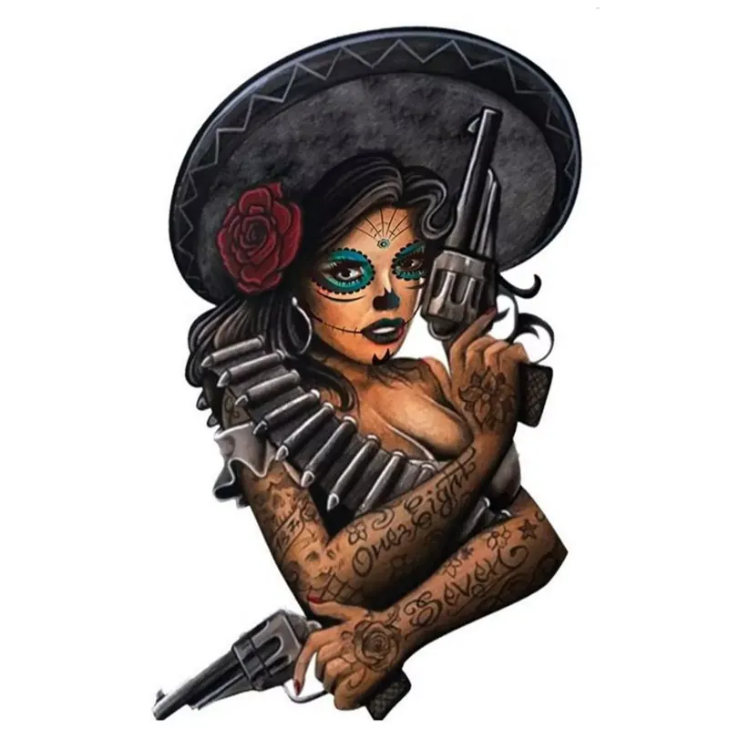 Commande En Gros Autocollant / Sticker – LETHAL THREAT Mini Bandido Girl 6 x 8cm