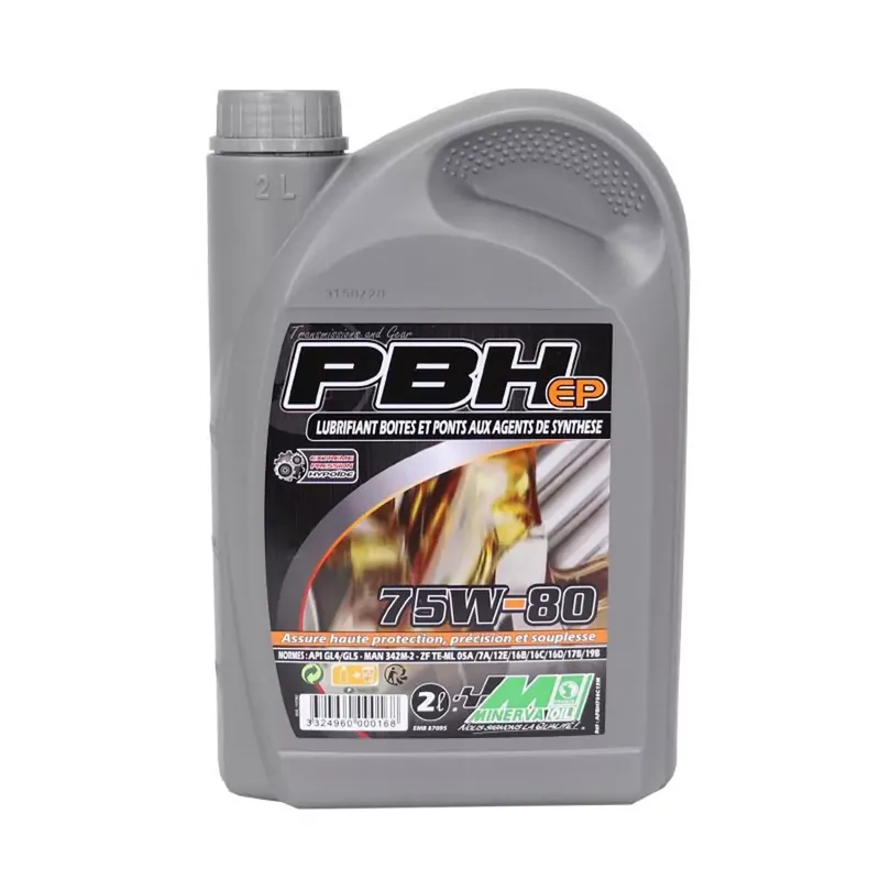 Huile de Transmission – 75W80 PBH EP Minerva Oil 2L Commander Maintenant
