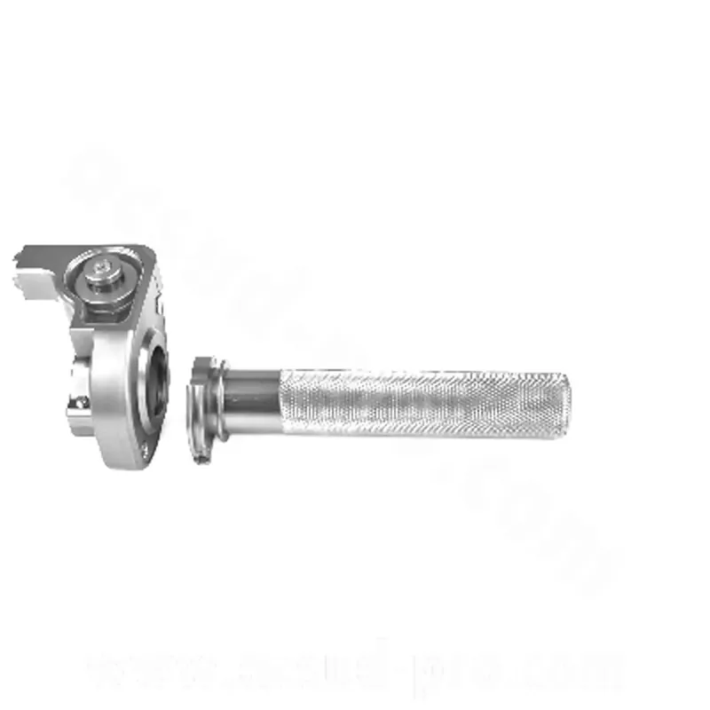 Meilleur Choix Poignée Gaz Tirage rapide 90° – NoEnd Horloger Alu CNC Argent