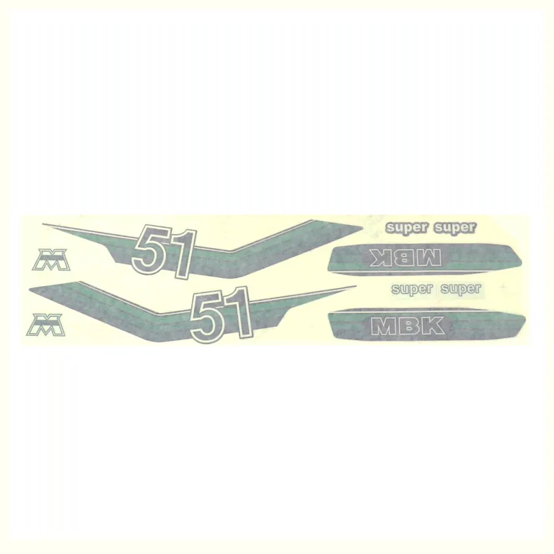 Acheter En Ligne Kit Déco Autocollant / Sticker Motobecane 51 Super – Vert 8 pièces