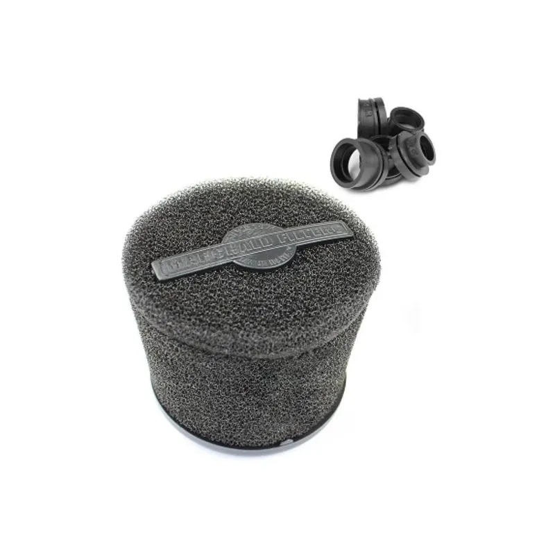 Expédition Rapide Filtre à air CP / PWK – Marchald Power Filter 46mm à 62mm droit / coudé 25 degrés L 105mm Noir