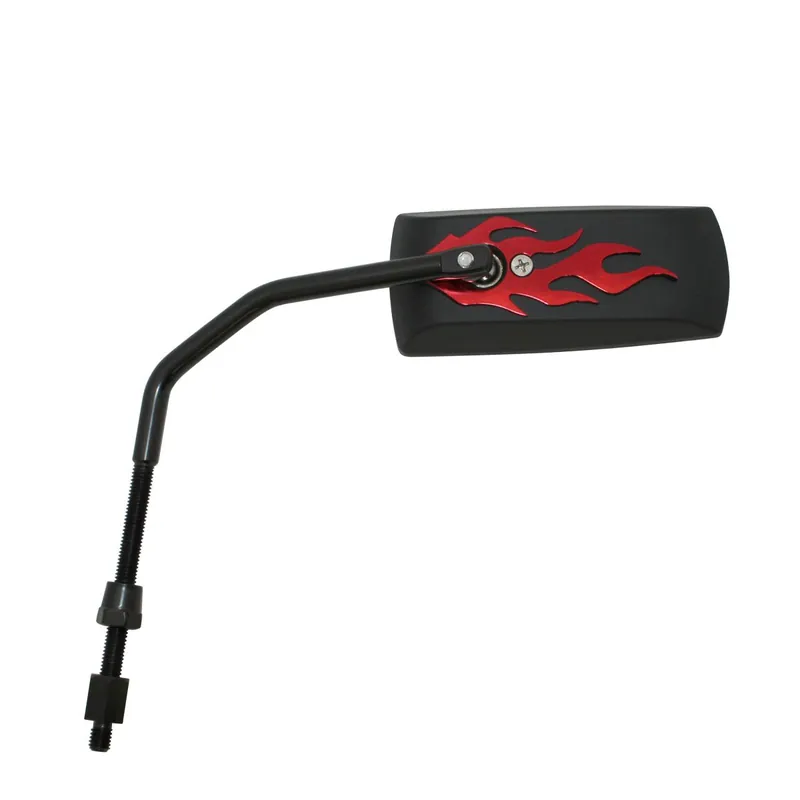 Marque Rétroviseur Replay Flaming scooter réversible noir mat rouge M8