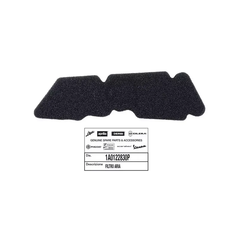 Acheter En Ligne ELEMENT/MOUSSE FILTRE A AIR (PREMIUM) SCOOT ORIGINE PIAGGIO 50 ZIP 2T 2000/, VESPA LX 2T 2005/, LYBERTY 2T 2005/, NRG 2005//GILE