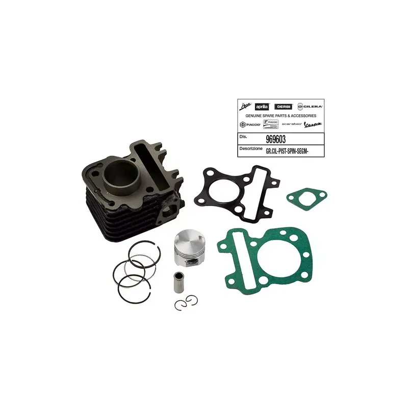 CYLINDRE PISTON ORIGINE PIAGGIO 50 ZIP 2000 4T, FLY 2006/ 4T, LIBERTY 2006/ 4T, VESPA LX 2006/ 4T, PRIMAVERA 2013/ 4T, SPRINT 20 Satisfait Ou Remboursé