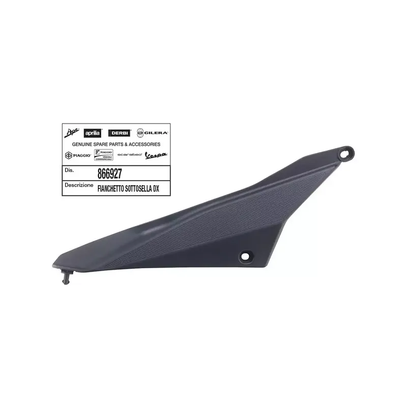 COUVERCLE ARRIERE DROIT ORIGINE PIAGGIO 50 GILERA SMT, RCR 2011/2017/DERBI SENDA 2010/2017 Nouvelle Collection