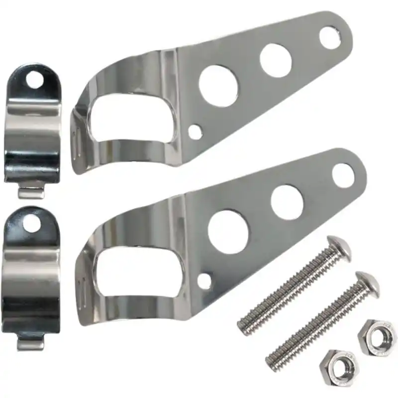 PATTES DE PHARE METAL CHROME UNIVERSEL – NEUF – Certifié