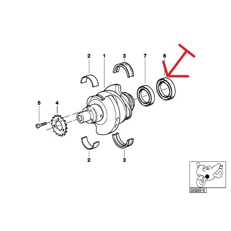JOINT SPY DE BOUT DE CARTER MOTEUR ENTRÉE EMBRAYAGE 1100 BMW Offre Du Jour