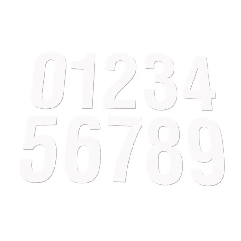 Remise NUMEROS COMPET BLANC 5 (X3)