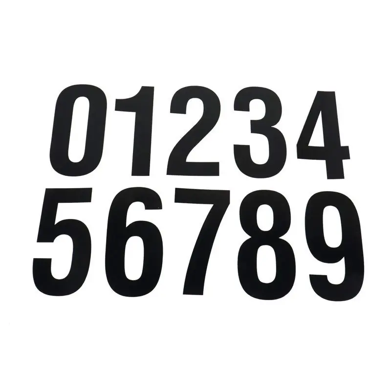 NUMEROS COMPET NOIR 3 (X3) Super Prix
