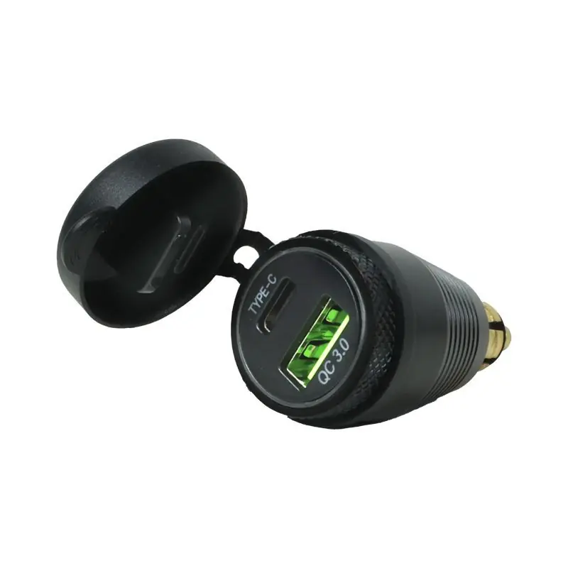 Meilleur Choix ADAPTATEUR DIN QC3.0 + USB TYPE C