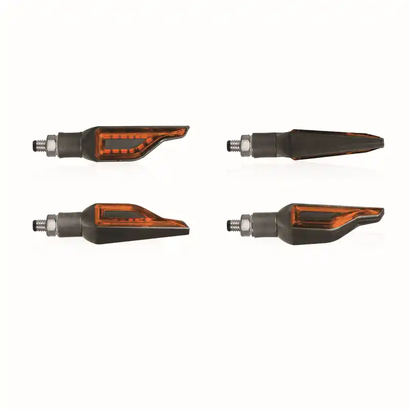CLIGNOTANTS À LED ADDICT NOIR/ORANGE Réduction