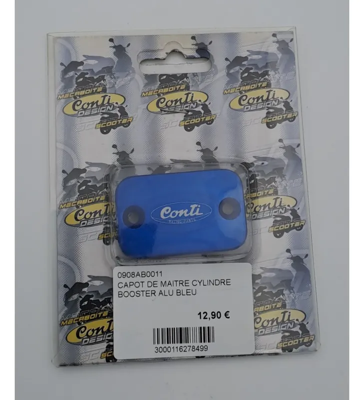 CAPOT DE MAITRE CYLINDRE BOOSTER ALU BLEU Nouvelle Collection