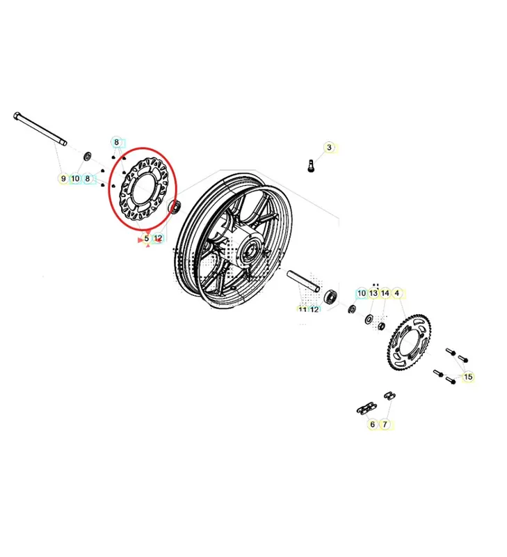 DISQUE DE FREIN ARRIERE POUR BETA SM 50 RR 220MM 6 TROUS Acheter Direct