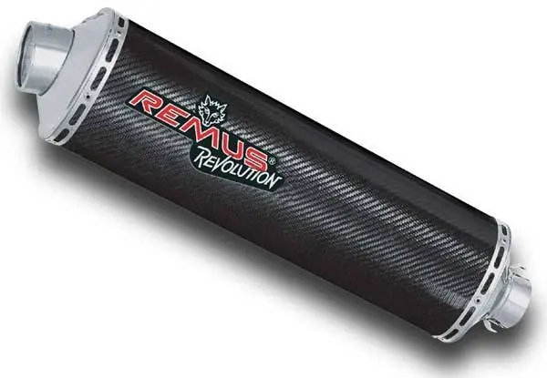 Marque 2 Silencieux Remus Revolution carbone pour FZ6 S2 2007-2010 RJ148