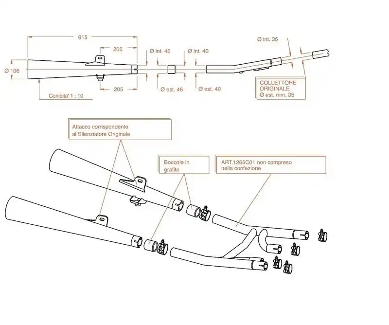 Réduction 2 Silencieux Sito chromés pour KZ400A, B ou G