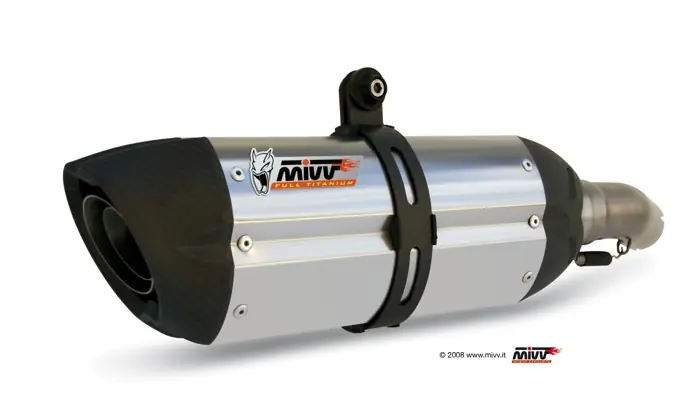 Meilleure Vente MIVV silencieux Suono titane + carbone pour FZ1 / Fazer 2006/2009