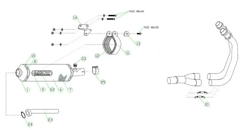 Arrow ligne 2 en 1 Race-Tech carbone pour ER6 ( ER650A ) Prix Choc