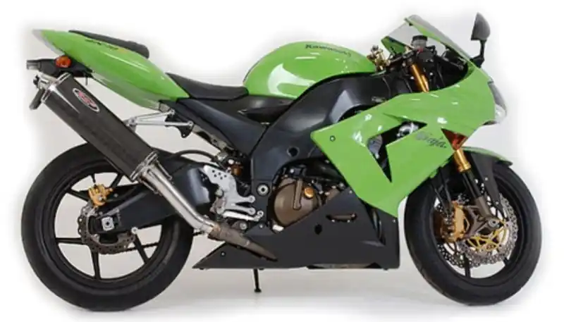 Bos silencieux Ovale carbone pour Kawasaki ZX10R Ninja 2004/2005 Nouvelle Collection