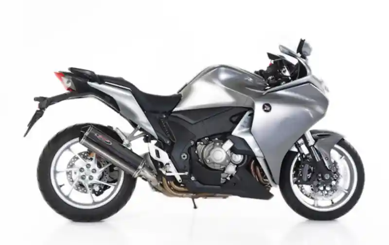 Bos silencieux Ovale 120 INOX look Carbone pour VFR1200 Soldes