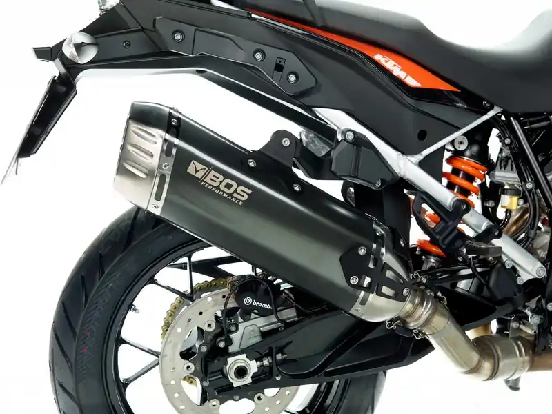 Bos silencieux DESERTFOX inox look carbone pour KTM 1190 Adventure Vente Directe