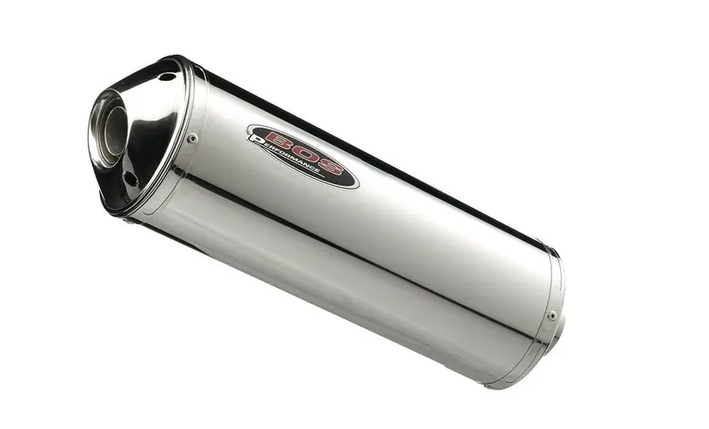 Bos Silencieux Ovale GP-2 inox poli pour Suzuki GSX1250 F2010-… Jusqu&rsquo;à Épuisement Des Stocks