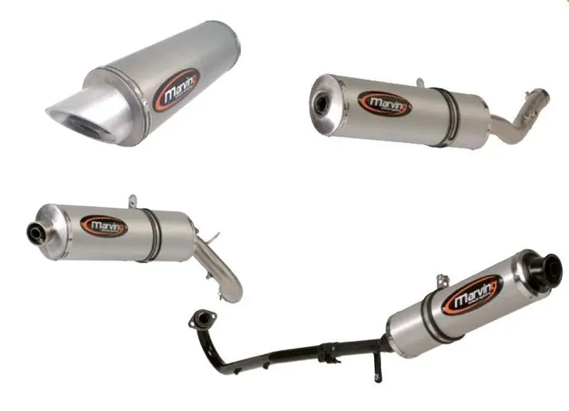 Prix Réduit Silencieux Marving ovale alu pour quad Kawasaki KVX KFX 400 2003>